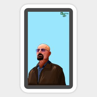 heisenberg fanart Sticker